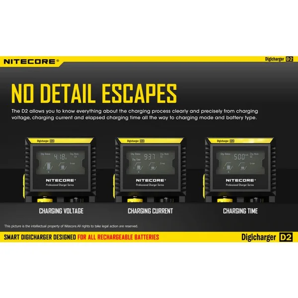 Chargeur Nitecore D2 Digicharger