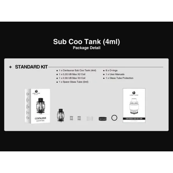 Clearomiseur Centaurus Sub Coo Tank 4ml - Loste Vape - Vapot 33 - E-cigarette & E-liquide
