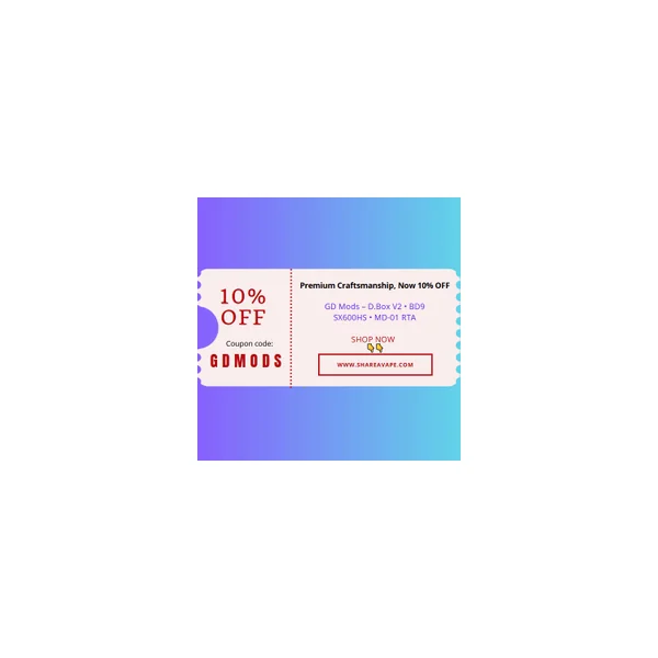 GD Mods 10% OFF Promo – D.Box V2, BD9 SX600HS & MD-01 RTA