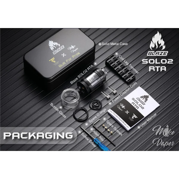 ThunderCloud x Mike Vapes Blaze Solo 2 RTA Tank Atomizer 5.5ml (25mm)