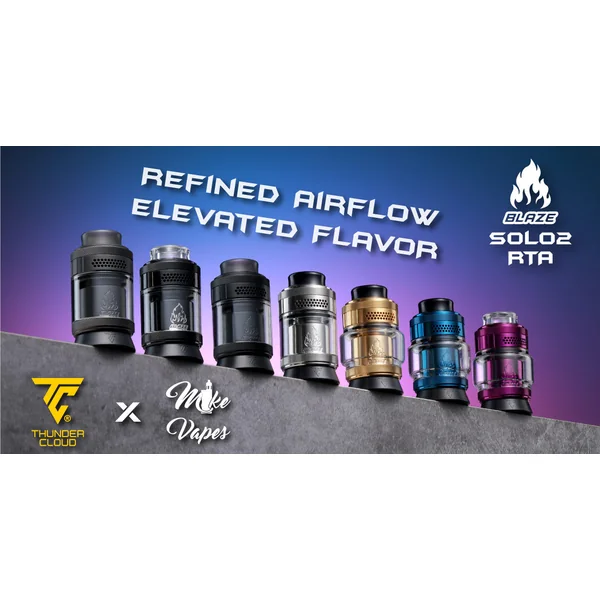 ThunderCloud x Mike Vapes Blaze Solo 2 RTA Tank Atomizer 5.5ml (25mm)