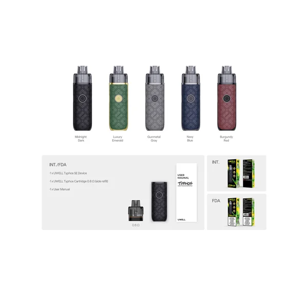 Uwell Typhos SE Pod System Kit 2000mAh 6ml (Max 45W)