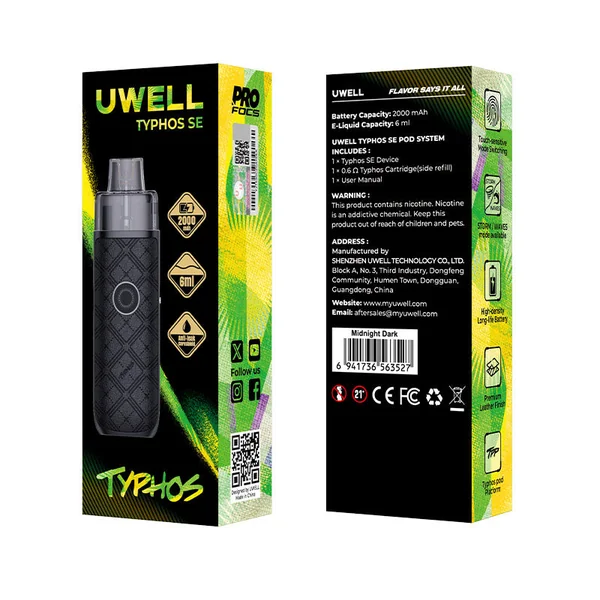 Uwell Typhos SE Pod System Kit 2000mAh 6ml (Max 45W)